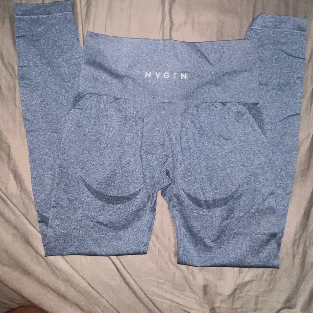 NVGTN Blue Leggings Stretchy Activewear